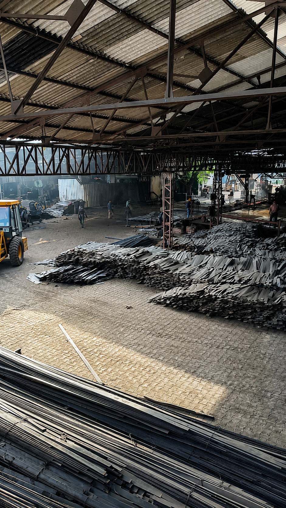 Advanced industrial flat rolling mill facility and steel processing plant at Vivek Re-Rolling Mill